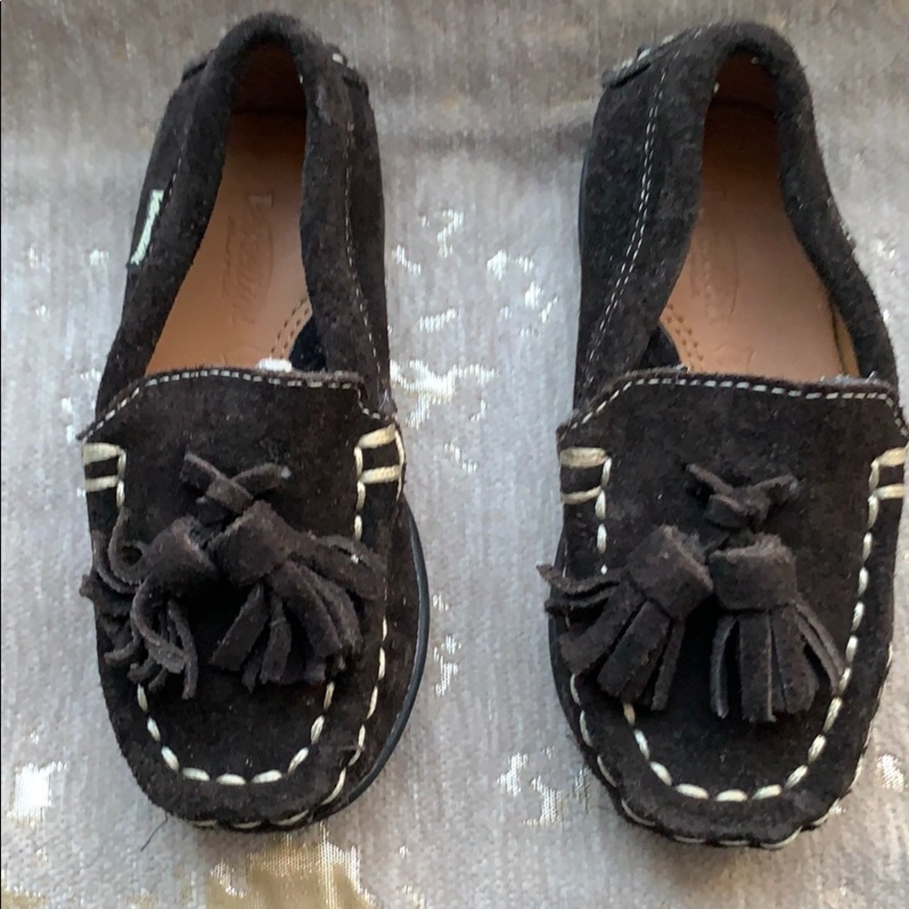 Venettini Chocolate brown suede driver loafers